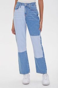 reworked denim pants
