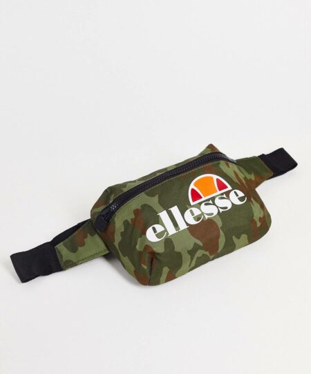 Ellesse Cross Body Bag with Logo in Camo