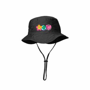 black euphoria bucket hat