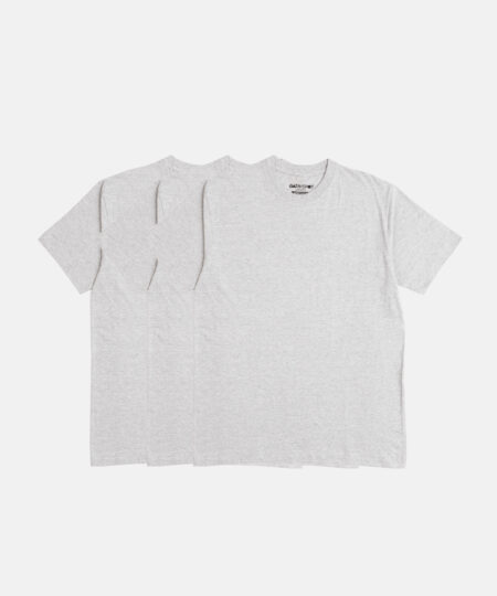Garmspot 3 Pack of T-shirts in Heather Grey