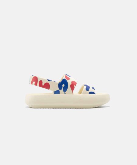 Paq Supply Mural Cozy Sandal in Cream