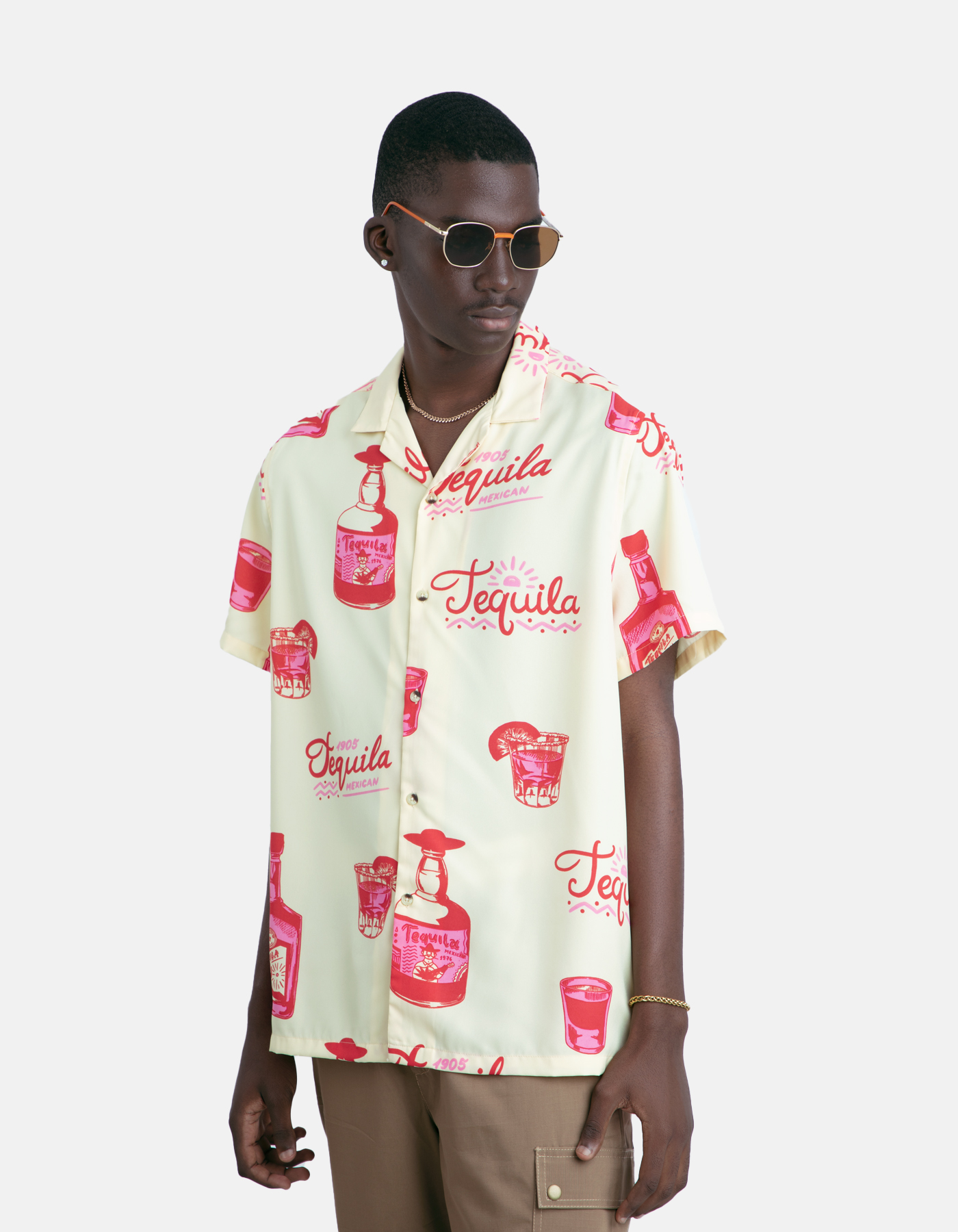 Relaxed Revere Shirt with Tequila Print