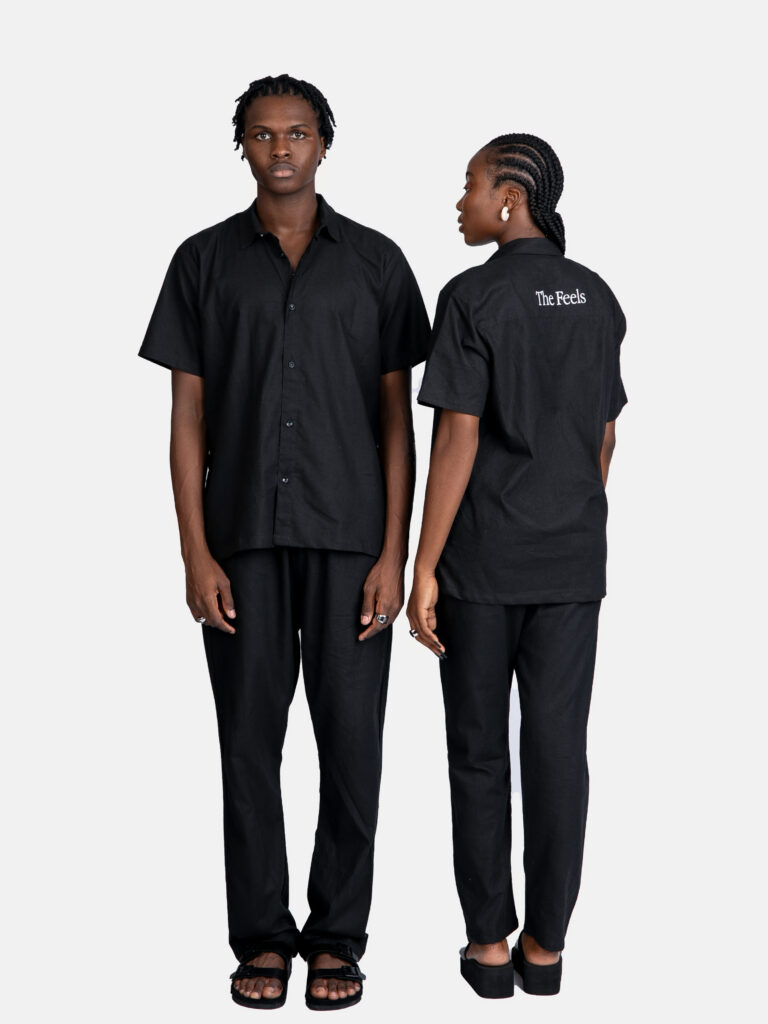 The Feels Relaxed Linen Shirt in Black