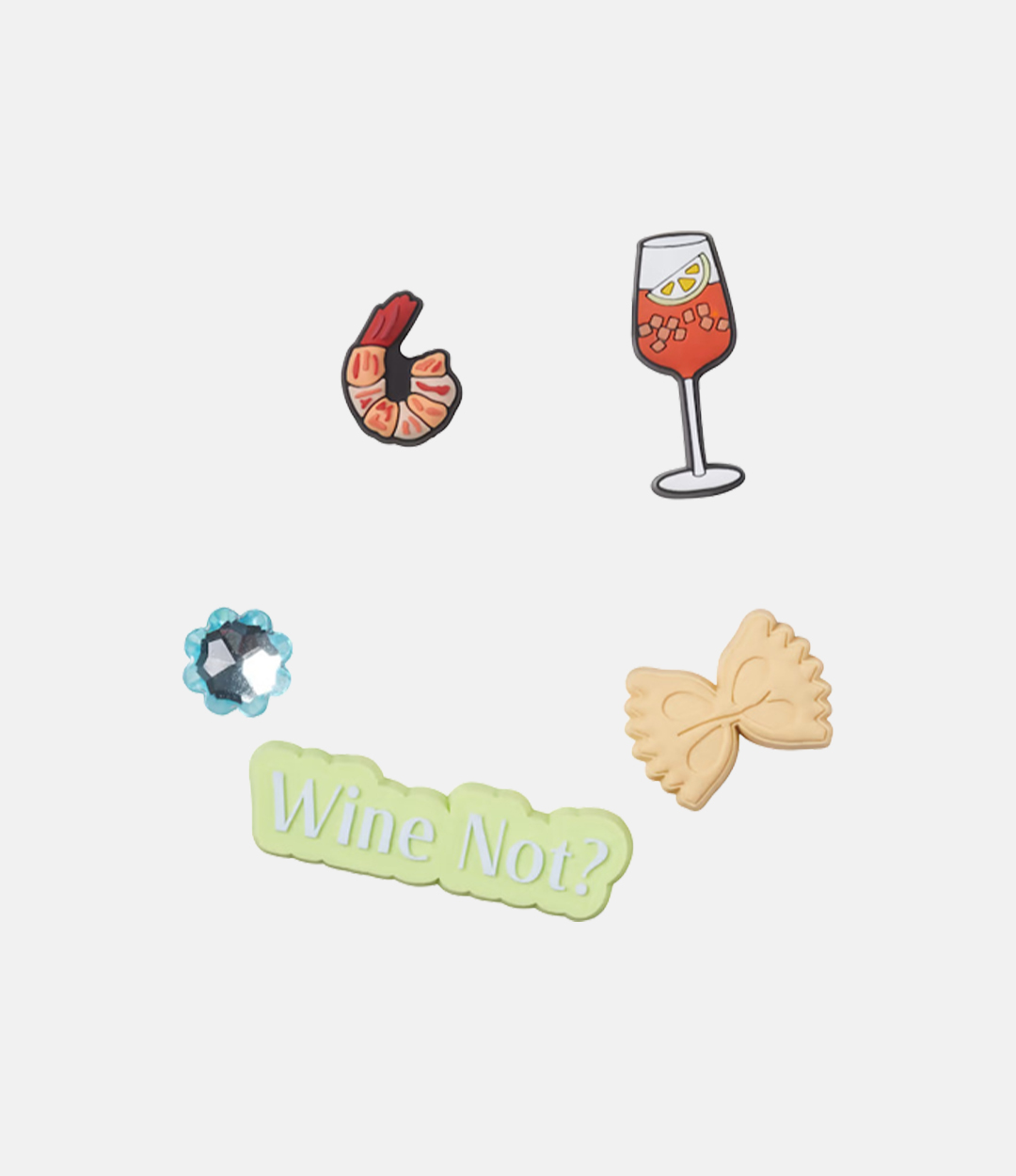 Crocs Wine Not Sandal Backer 5 Pack Jibbitz
