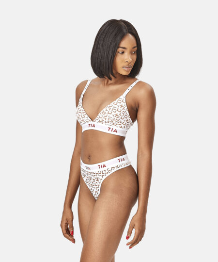 TIA Master Triangle Bralette in Brown