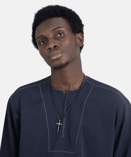 Henri Uduku Max Shirt in Navy Blue