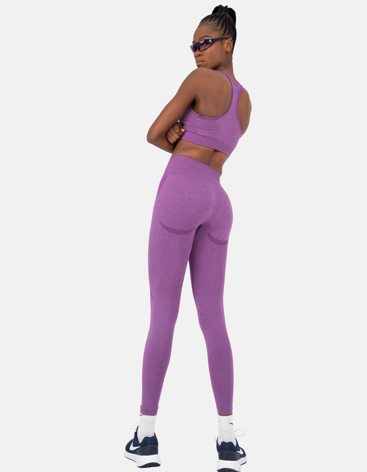 GS Active Yoga Pant Set In Purple