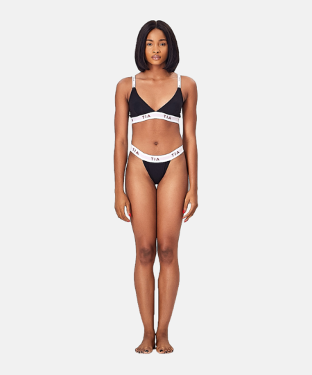 TIA Tower Bikini Brief in Black