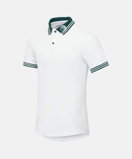 Garmspot.com, Leeagle Premium Polo T-Shirt in White & Green