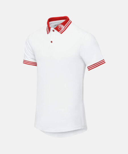 Garmspot.com, Leeagle Premium Polo T-Shirt in White & Red