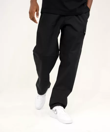GS Relaxed Fit Cargo Trousers in Black