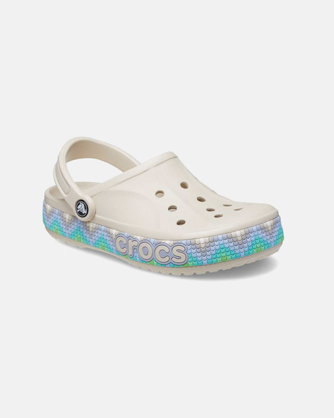 Bayaband Chevron Band Clog in Stucco/Multi - Garmspot.com
