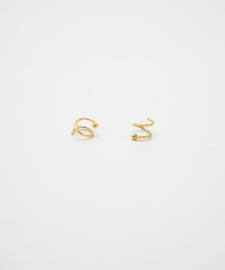 Small Twist Huggie Hoops Earrings