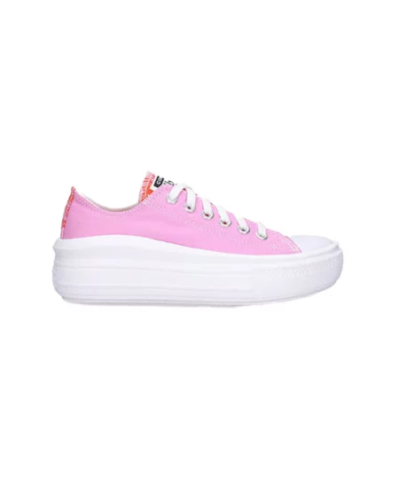 Chuck Taylor All Star Move Platform Low-Top Canvas in Pink/White