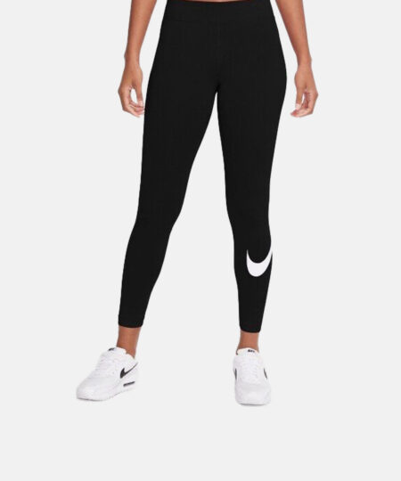 Women's Sportwear Essential Gx Mid-Rise Leggings Swoosh in Black