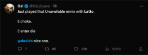 Davido and Latto Collab to birth Unavailable Remix