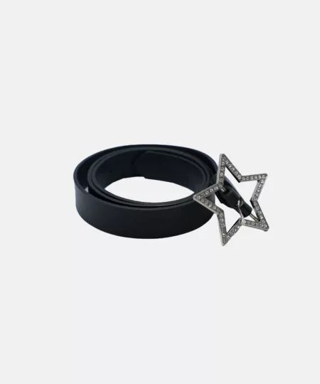 Y2K Star Belt in Black