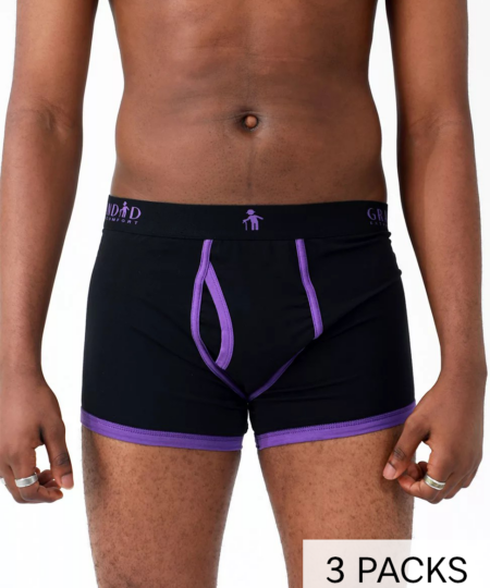 3 Pack Extra Comfort Briefs in Black
