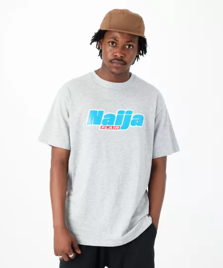 Naija Flair T-shirt in Grey