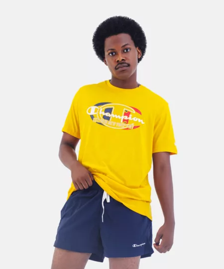 Crew Neck T-shirt in Yellow