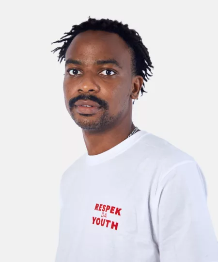 Respek Da Youth Tee in White
