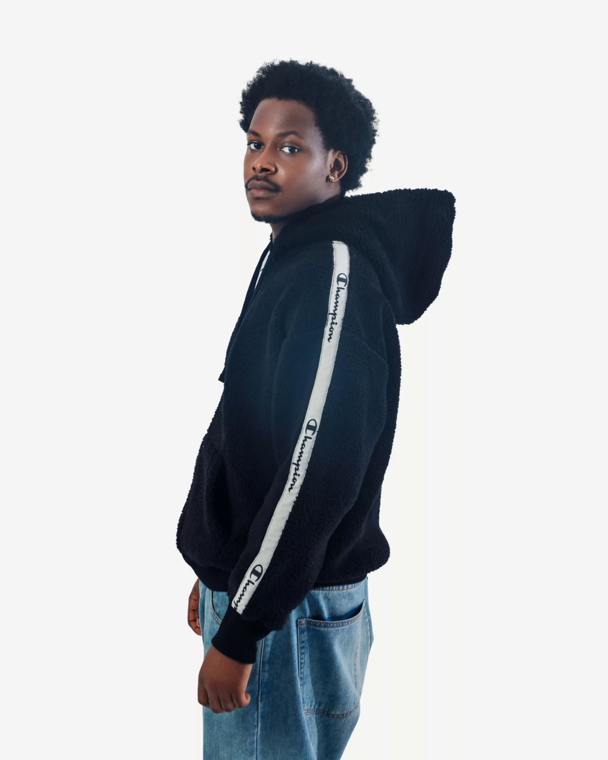 Buy the Champion Hooded Half Zip Sweatshirt on Garmspot.com
