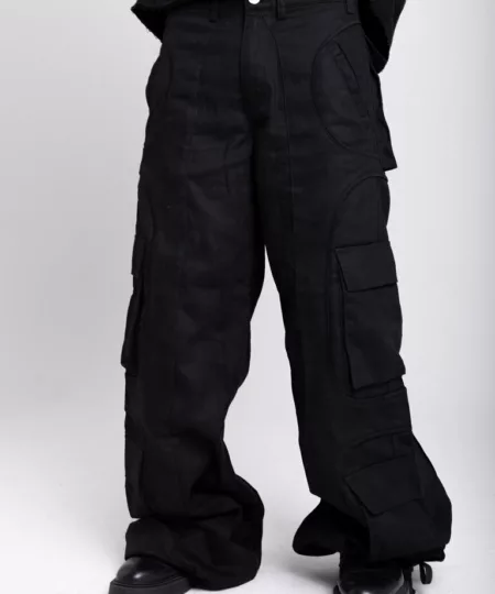 Equestrian Cargo Pant in Black