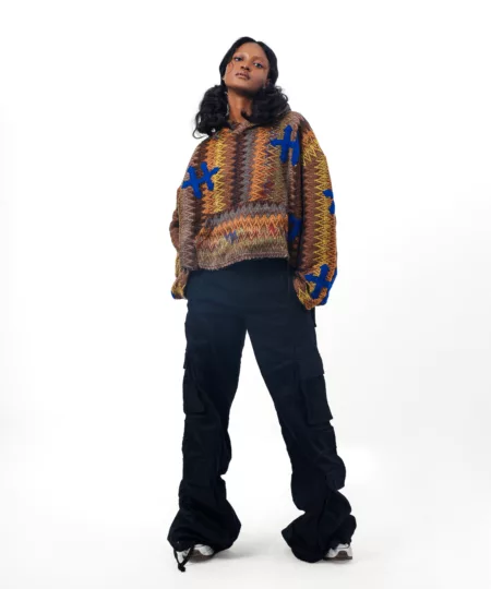Knitted Logo Hoodie
