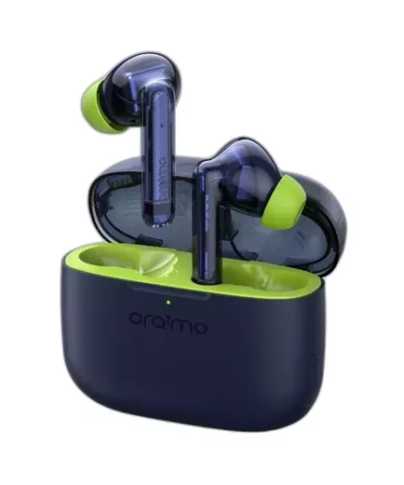 FreePods Lite ENC True Wireless Earbuds in Navy Blue/Green
