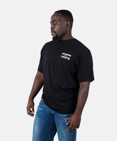 Respek Da Youth Tee in Black