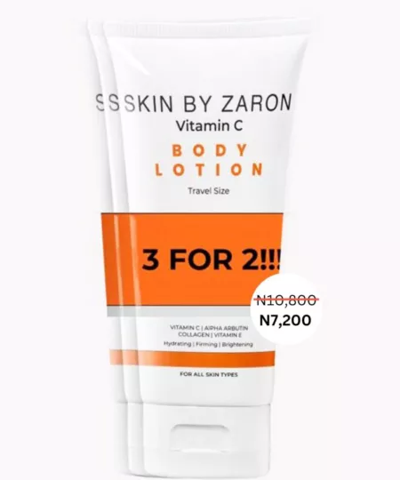 3 for 2 Vitamin C Body Lotion Travel Size