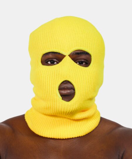 Ski Mask in Neon Yellow