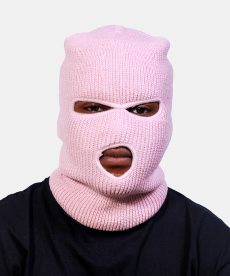 Ski Mask in Faded Pink