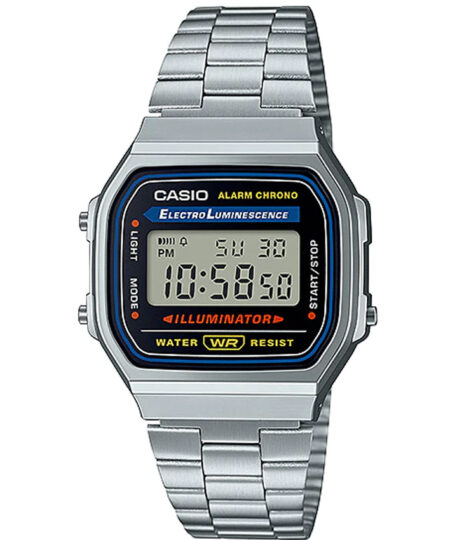 Casio A168WA-1WDF Men’s Classic Stainless Steel Small Watch