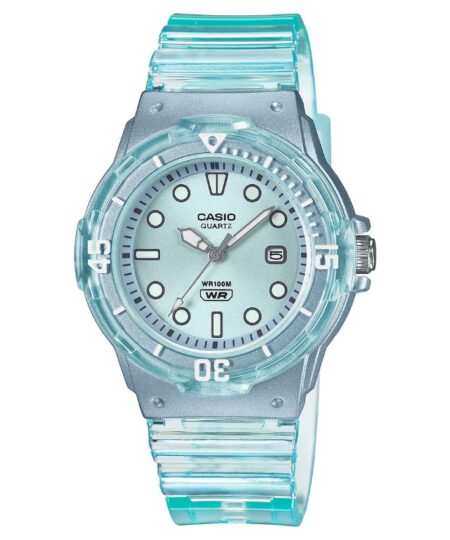 Casio LRW-200HS-2EVDF Women’s Analog Sport Transparent Strap Watch
