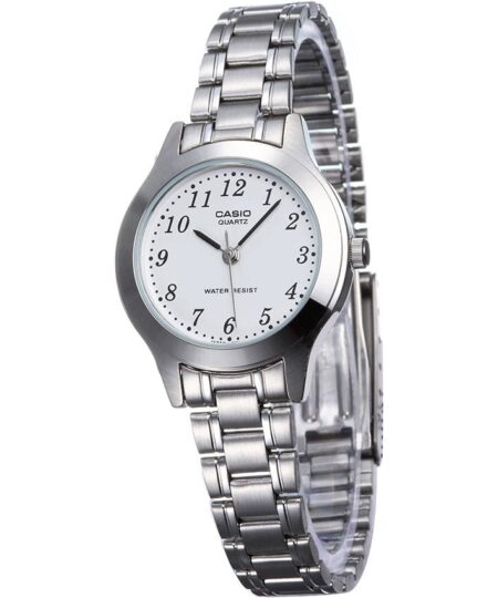 Casio LTP-1128A-7BRDF Women’s Stainless Steel White Dial Small Watch