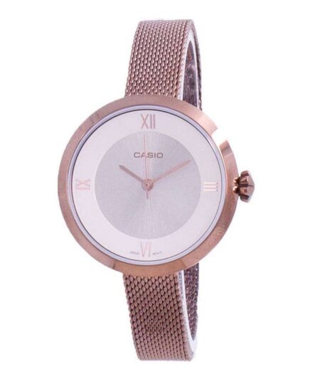Casio LTP-E154MR-9ADF Women’s Enticer Mesh Bracelet Watch