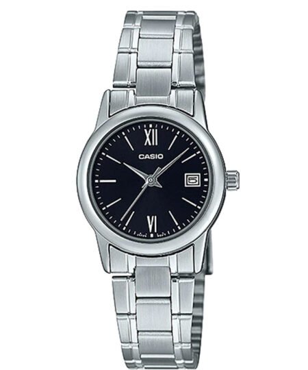 Casio LTP-V002D-1B3UDF Women’s Black Dial Stainless Steel Small Watch