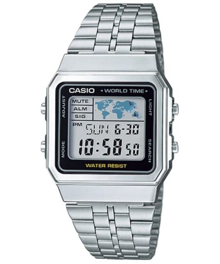 Casio A500WA-1 Men’s Classic Silver-Tone Watch