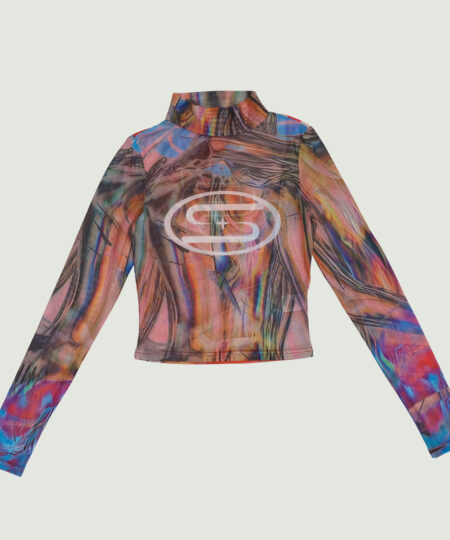 Cayenne mesh long sleeve t-shirt