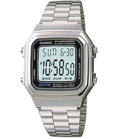 Casio A178WA-1A Men’s Illuminator Stainless Steel Watch
