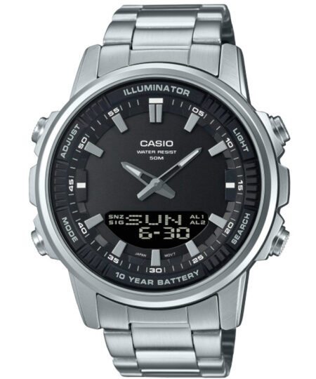 Casio AMW-880D-1AVDF Men’s Chronograph Black Dial Bracelet Watch