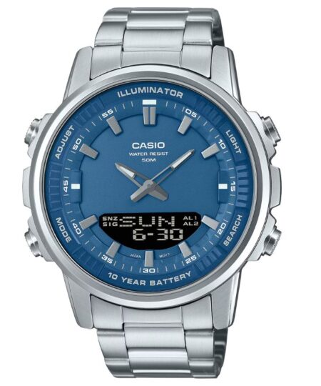 Casio AMW-880D-2A1VDF Men’s Blue Dial Ana-Digi Steel Watch