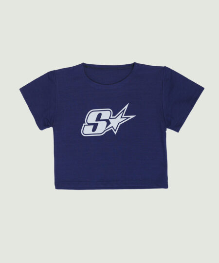 S-star Desire Blue/white crop top