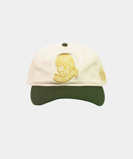 Cream/Green Essential Hat