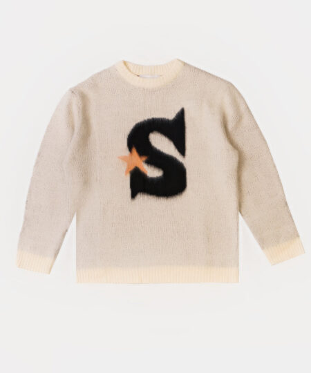 CREAM S-STAR MOHAIR SWEATER