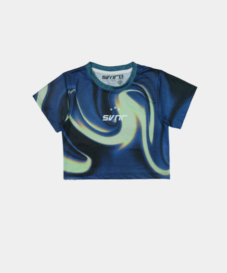 Oyster Gradient Crop Top Jersey