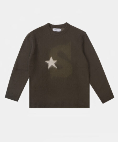 ARMY GREEN S-STAR MOHAIR SWEATER