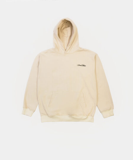 Neutral Cream Logo Hoodie