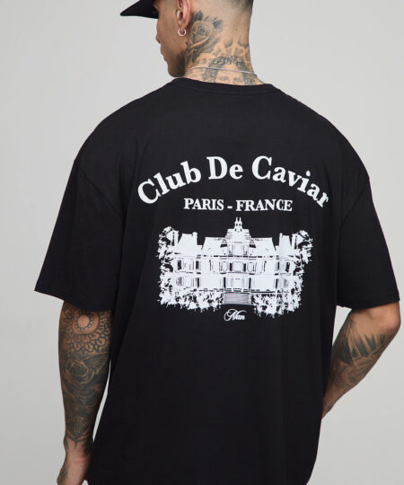 Tall Oversized Club De Caviar T-Shirt